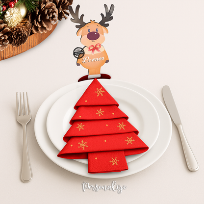 Marcador de mesa de natal "Rena"