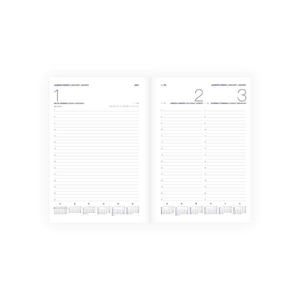PRÉ-VENDA- Agenda Personalizada 2027 Cores Pastel – Ilustração Floral com Laço e Nome