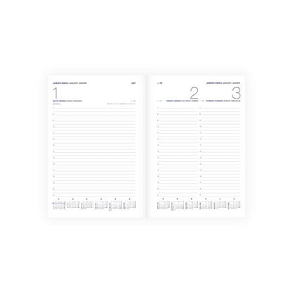 PRÉ-VENDA- Agenda Personalizada 2027 Cores Pastel – Ilustração Floral com Laço e Nome