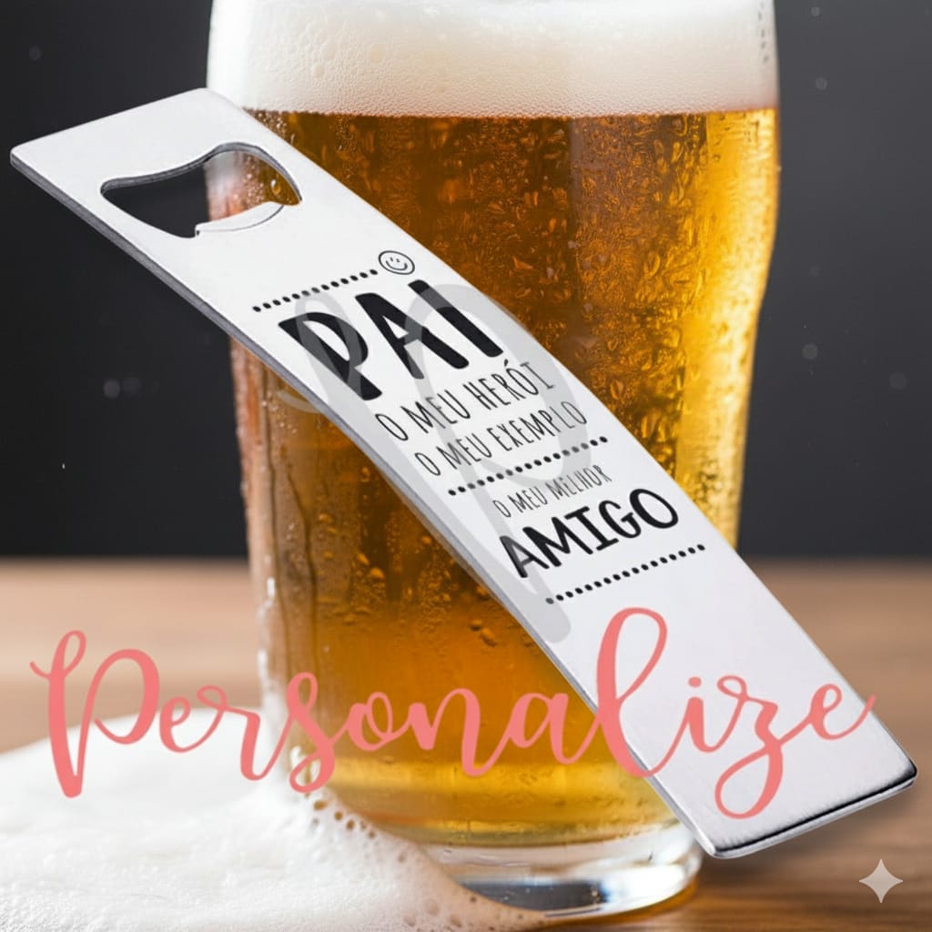 Para o pai que nunca recusa um brinde! 🍻

Nosso saca-caricas personalizado é o acessório que ele vai adorar usar — seja no churrasco, na varanda ou no almoço de domingo.

Grave o nome dele ou uma frase engraçada e transforme o momento de abrir uma garrafa em uma boa risada. 😄

⭐ “Pai amigo” merece um abridor à altura!

Caracteristicas: Aço inoxidável com gravação a Laser&nbsp;