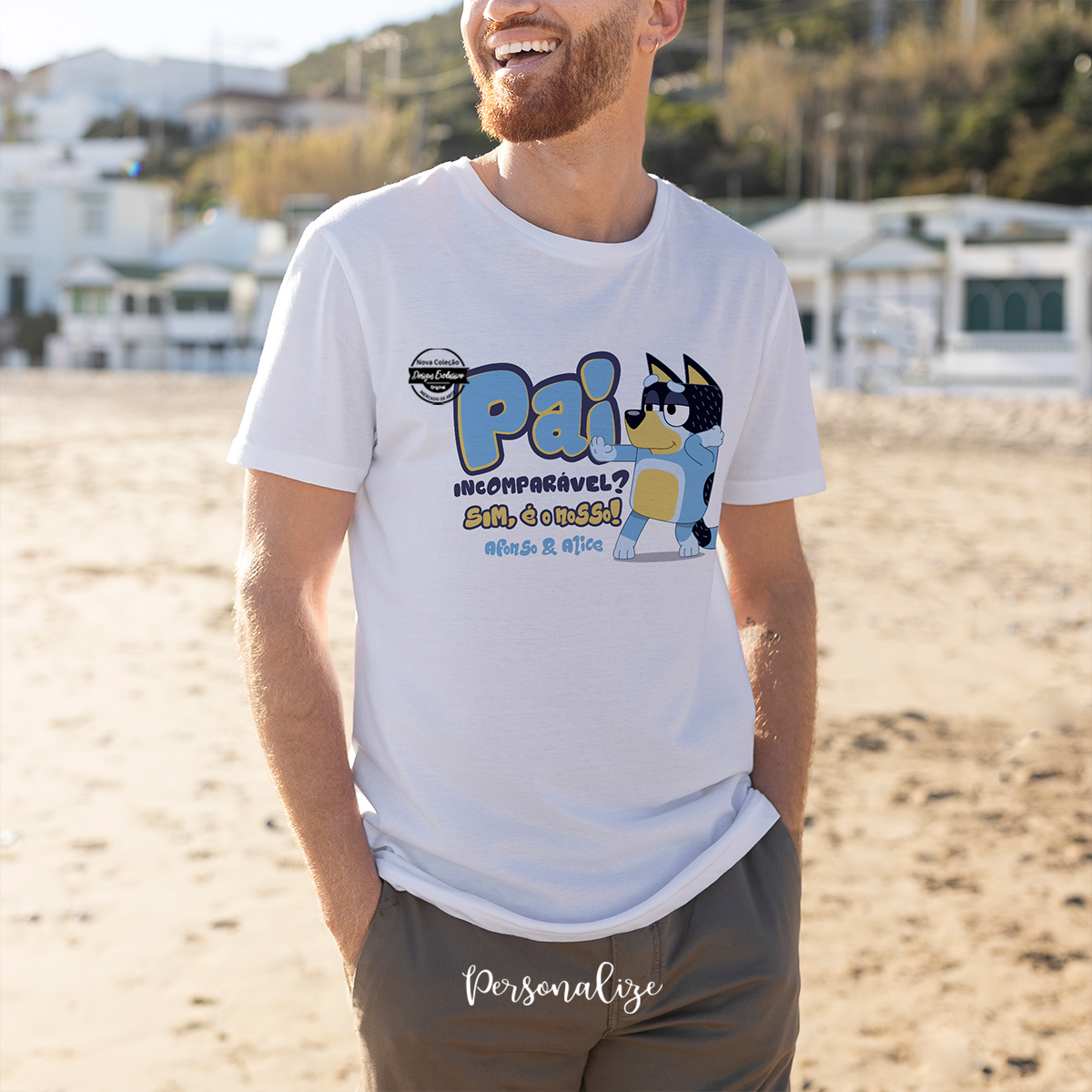 T-shirt Bluey "Pai incomparável"
