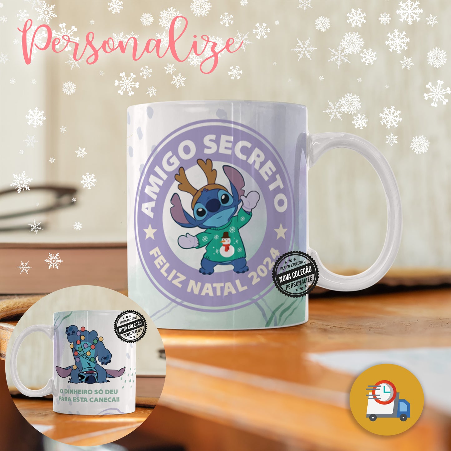 ARTIGO EXPRESSO- Caneca Stitch "Amigo secreto"