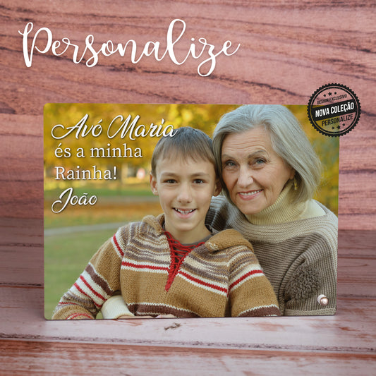 Moldura em madeira " Avó és a minha Rainha "