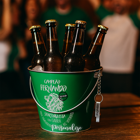 Balde verde "Sportinguista com garra"