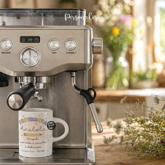 Ensinar é muito mais do que transmitir conhecimento — é inspirar, apoiar e acompanhar cada passo do crescimento.

Chávena de café "Obrigada por todo o carinho e dedicação", personalizado com nome e/ou frase que desejar.&nbsp;

Uma homenagem especial para quem dedica o coração a ensinar.