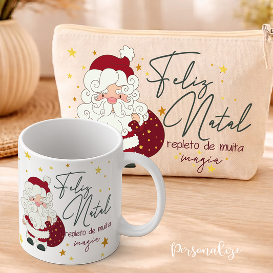 🎄✨ Neste Natal, oferece magia em cada detalhe! ❤️

Há presentes que são muito mais do que presentes… são feitos a pensar em alguém especial! 🎁
Conjunto bolsa 100% algodão + caneca Pai Natal "Magia do Natal". Personalize com pequena frase e/ou nome que desejar.&nbsp;