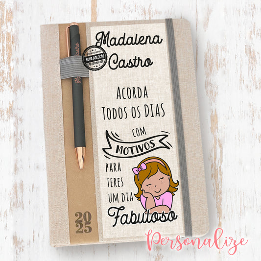 Agenda diária A5 2025  "Dia Fabuloso"