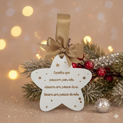 Estrela em gesso " Aqueles que passam por nós "