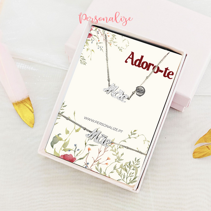 Conjunto fio e pulseira "Mãe"