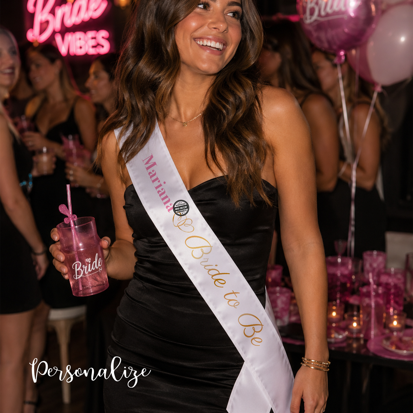 Faixa "bride to be"