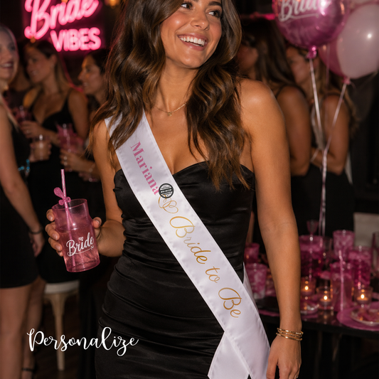 Faixa "bride to be"