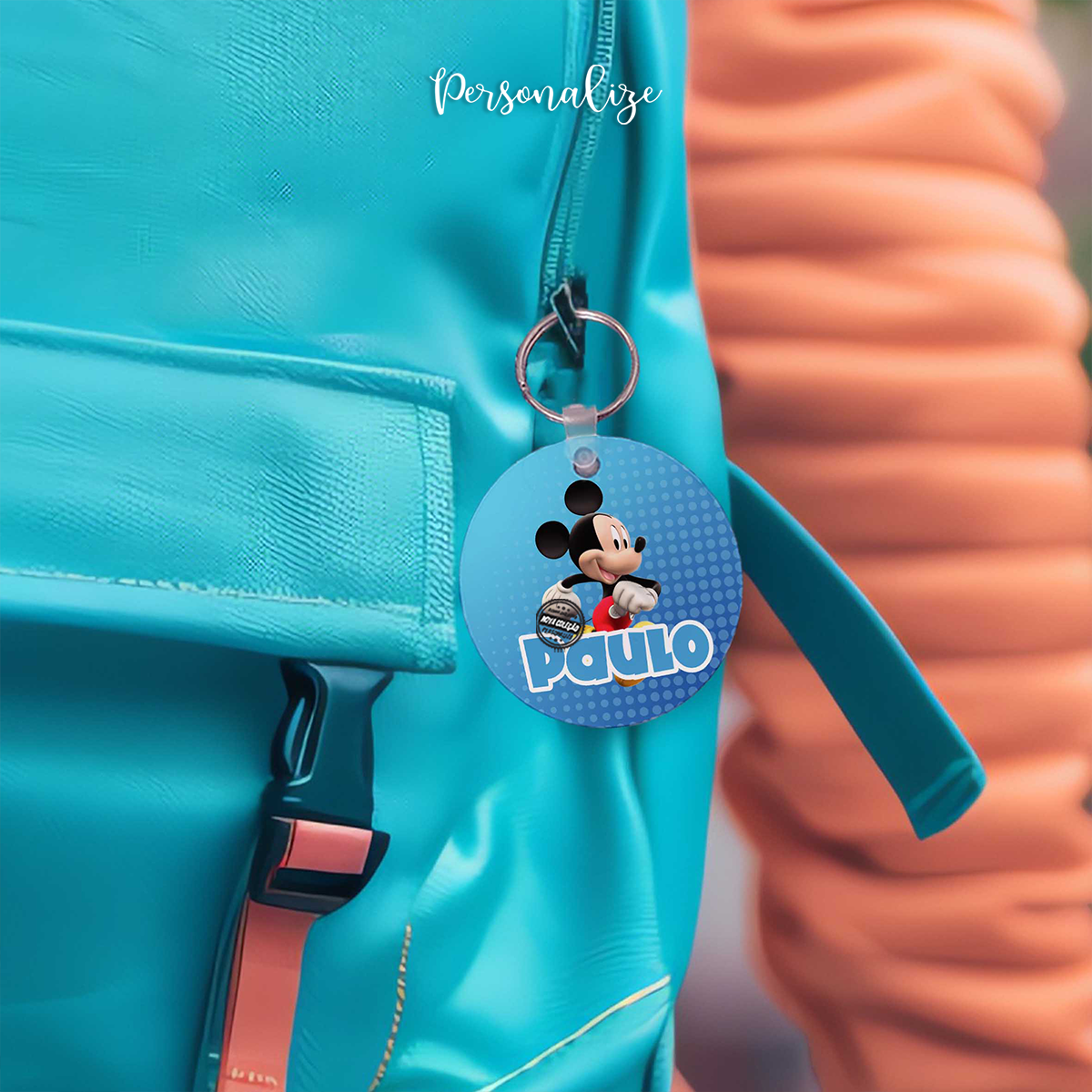 Identificar de mochila "Mickey ou Minnie"