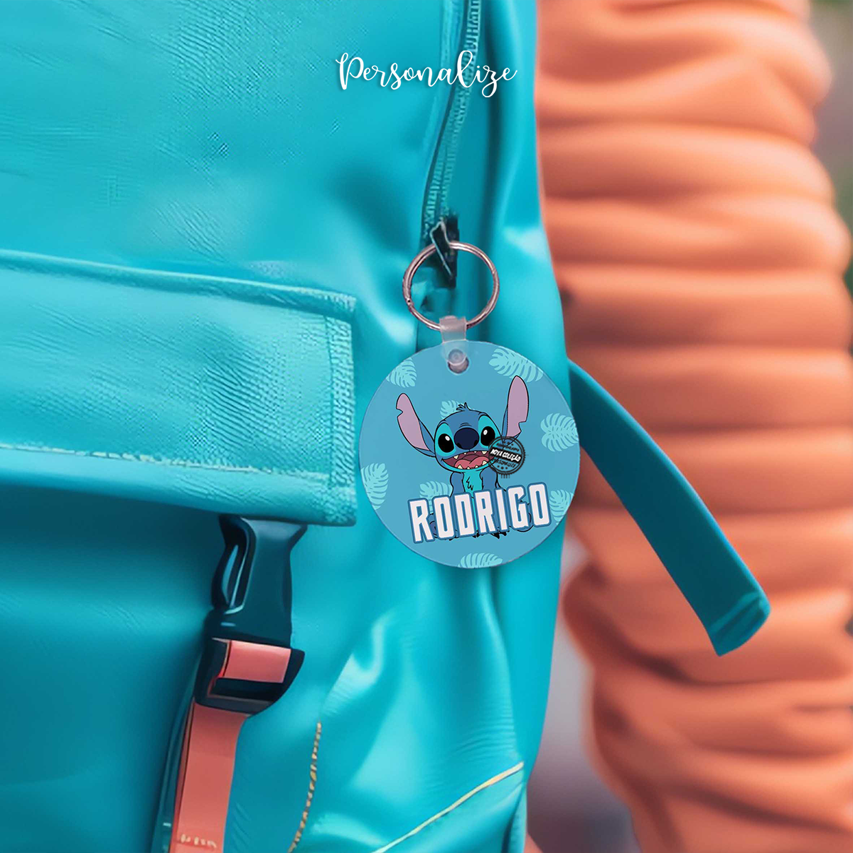 Identificador de mochila "Stitch"