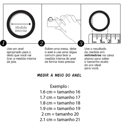 Anel plano 7 mm com rebordo