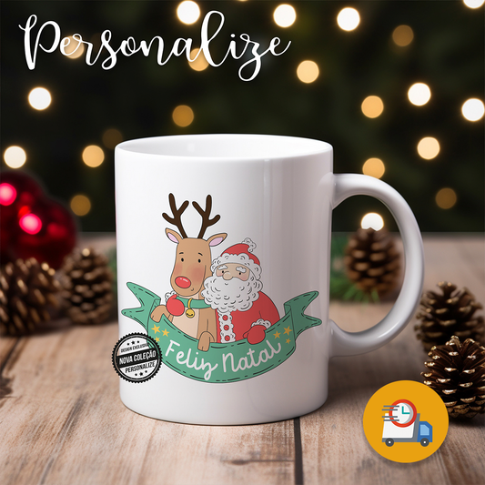 ARTIGO EXPRESSO - Caneca ilustração  "Feliz Natal"