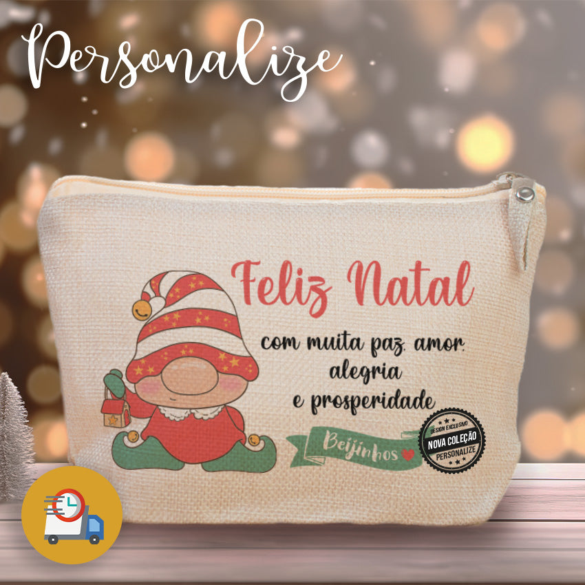 ARTIGO EXPRESSO - Bolsa gnoma "Feliz Natal"