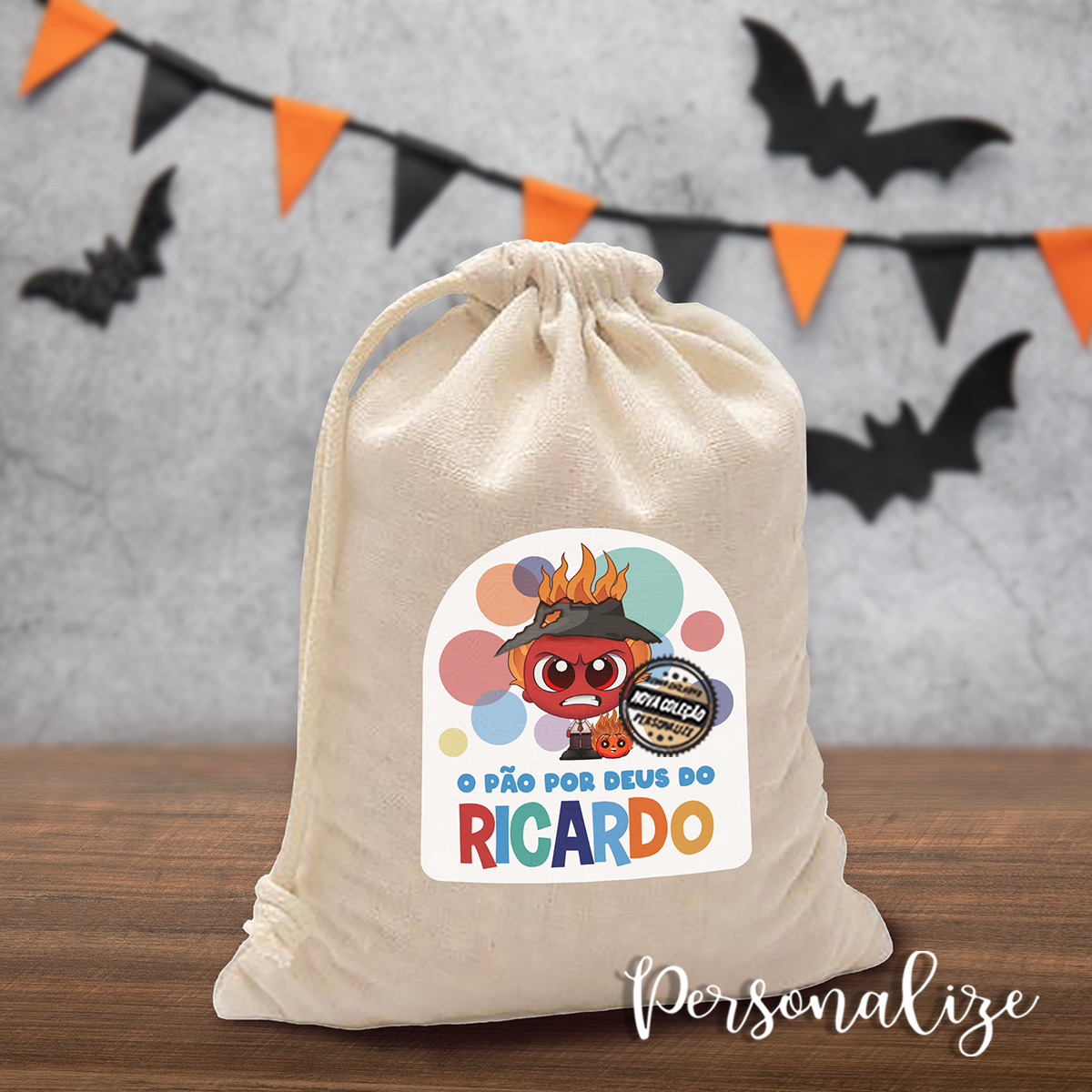 Saco pão por Deus "Divertidamente"