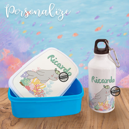 Marmita e/ou garrafa "Animais do mar"