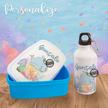 Marmita e/ou garrafa "Animais do mar"