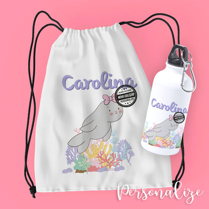 Mochila e/ou garrafa "animais do mar"