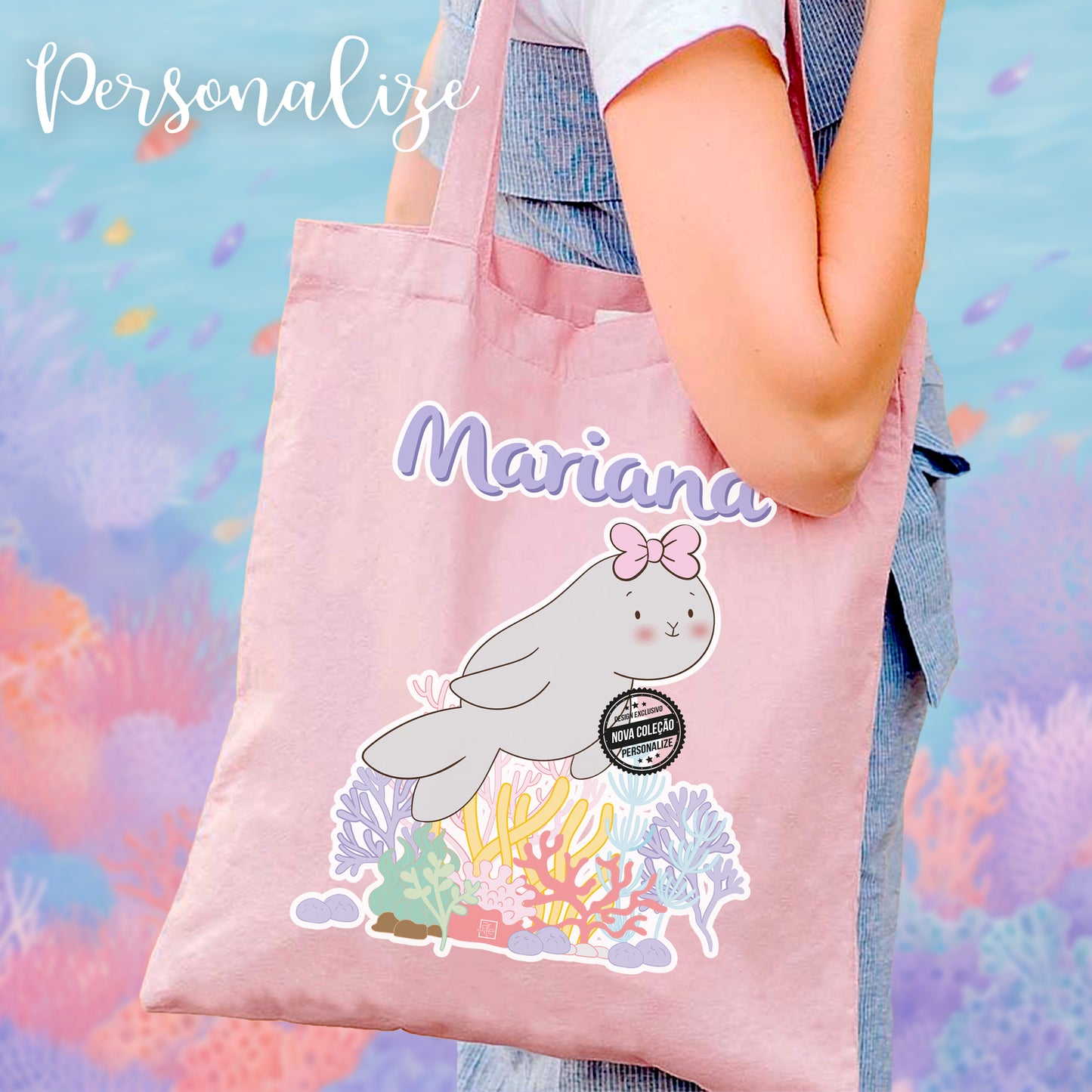 Saco "Animais do mar"