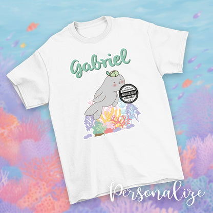 T-shirt "Animais do mar"