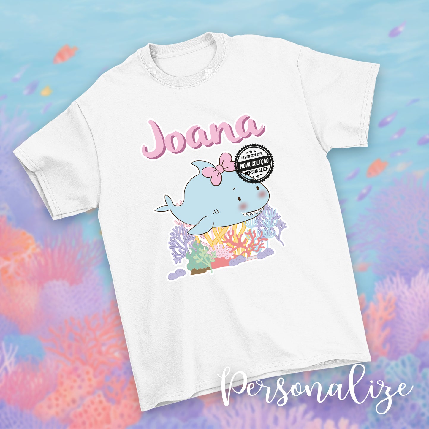 T-shirt "Animais do mar"