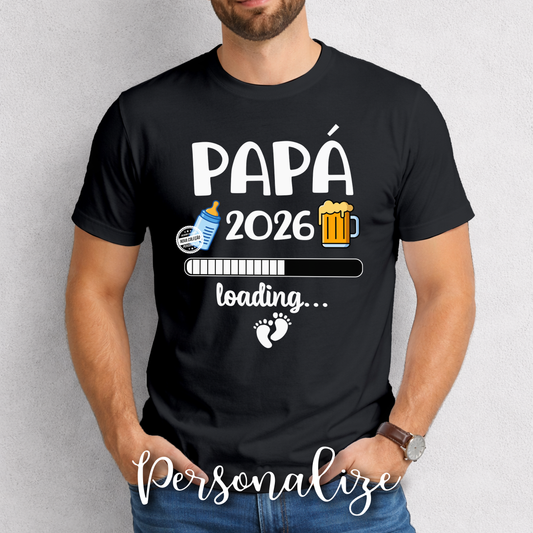 T-shirt "Papá 2026 Loading"