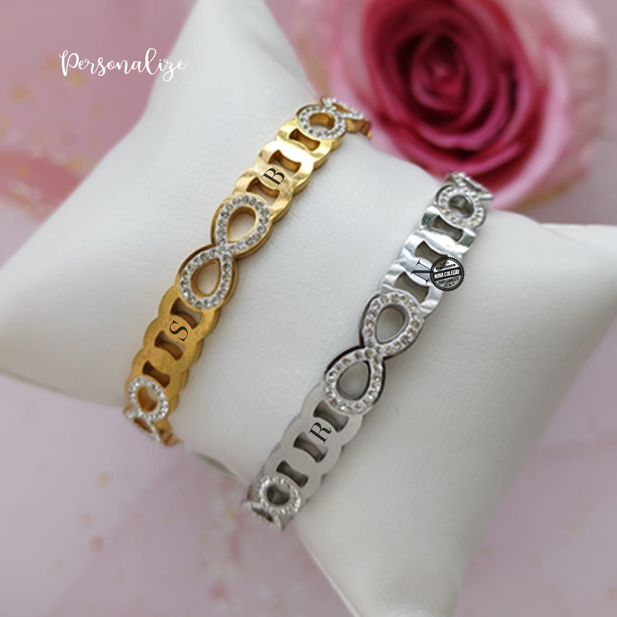 Pulseiras Personalizadas - Um detalhe só teu 💖

Cria uma pulseira única, feita especialmente para ti ou para alguém especial. Personaliza-a com iniciais&nbsp;que tenham um significado único.

Perfeitas para oferecer em aniversários, datas especiais, amizades, casais ou simplesmente para celebrar uma pessoa importante. ✨