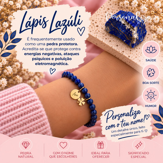 Pulseira "Lápis Lazúli"