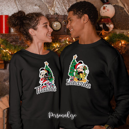 Sweat de Natal "Minnie / Mickey"