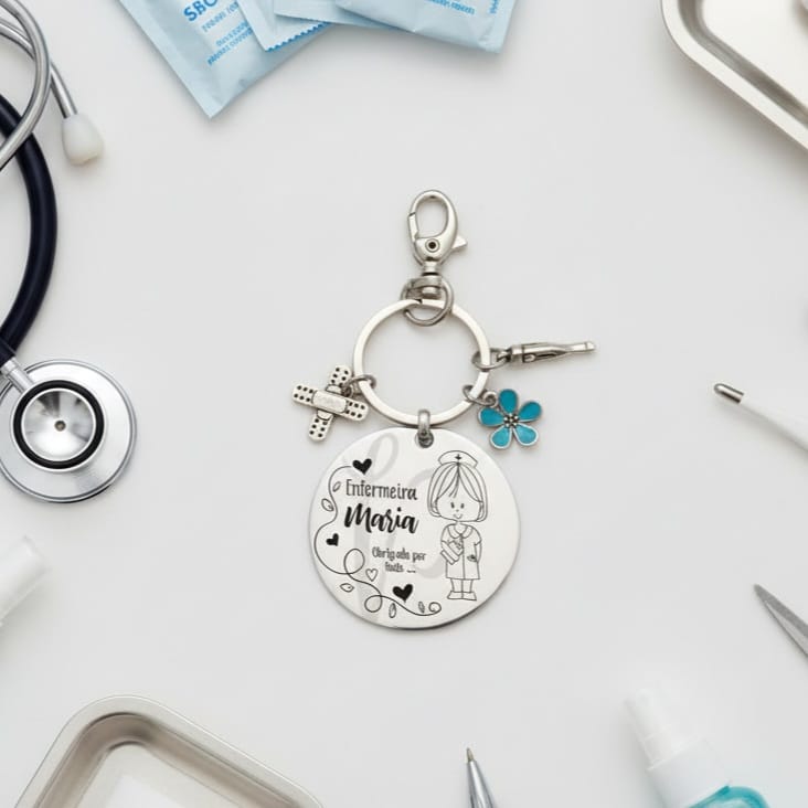 Porta chaves " Enfermeira … obrigado por tudo "