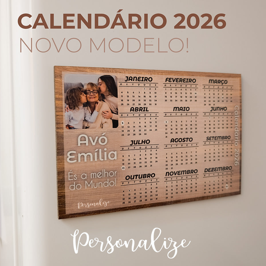 Aquele presente que todos precisamos , um calendário em forma de iman para colocar no frigorifico para nos ajudar a organizar tudo da melhor maneira.

Uma sugestão também para presente de Aniversário, Natal, ou para qualquer ocasião.

O íman pode personalizar com fotografia e o texto também, uma boa ideia para amigos, avós, tios, padrinhos ...