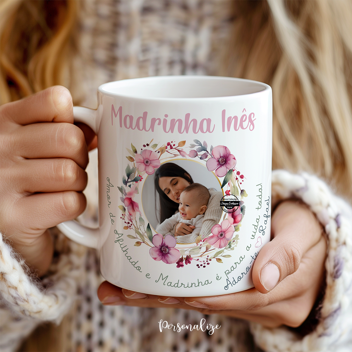 Caneca Madrinha "Amor de afilhada..."