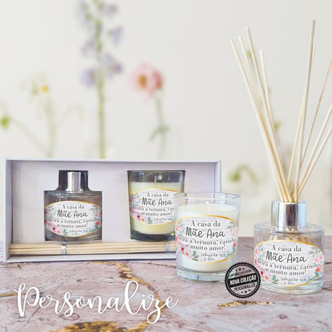 Conjunto mikado " A casa da Mãe cheira a amor"