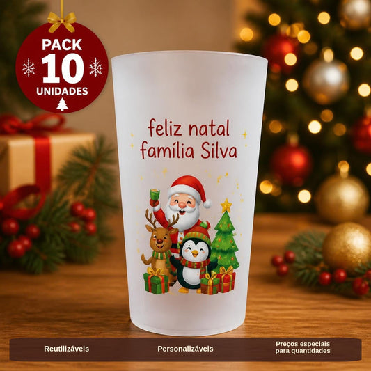 Copos Personalizados "Feliz Natal"