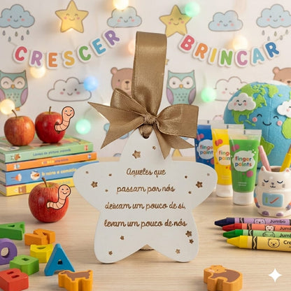 Estrela em gesso " Aqueles que passam por nós "