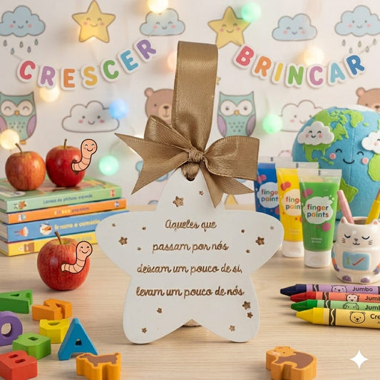 Estrela em gesso " Aqueles que passam por nós "