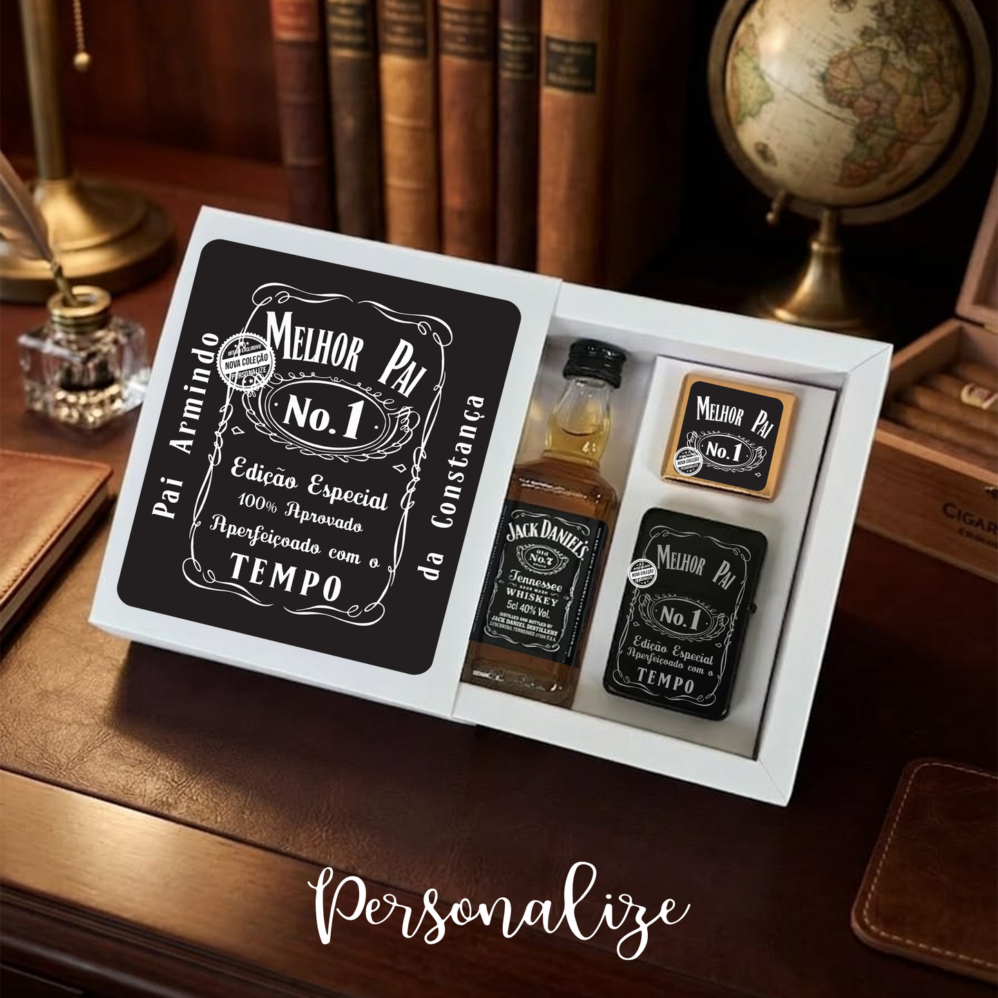 Kit Jack Daniel's "Melhor pai - Nº1"