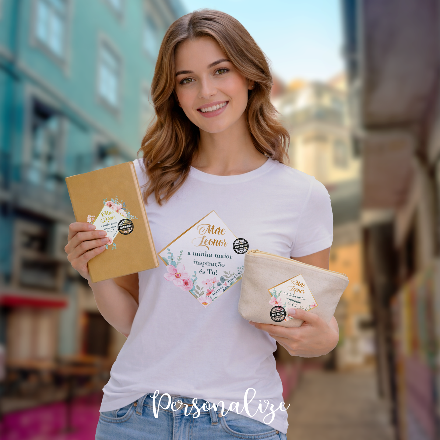 Bloco e/ou bolsa e/ou t-shirt mãe  "A minha maior inspiração"
