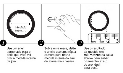 Anel semijoia coração aberto "Love"