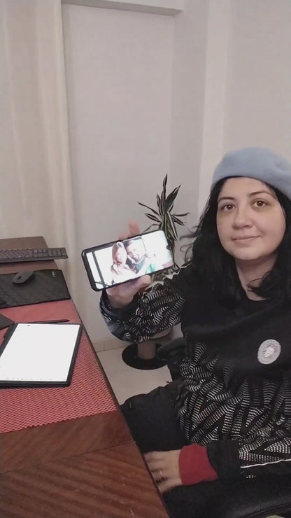 Caneca com caricatura "O nosso amor é do caneco"