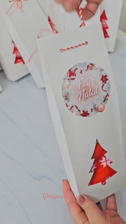 Expresso - Meias fofinha de Natal com caixa "Feliz Natal"