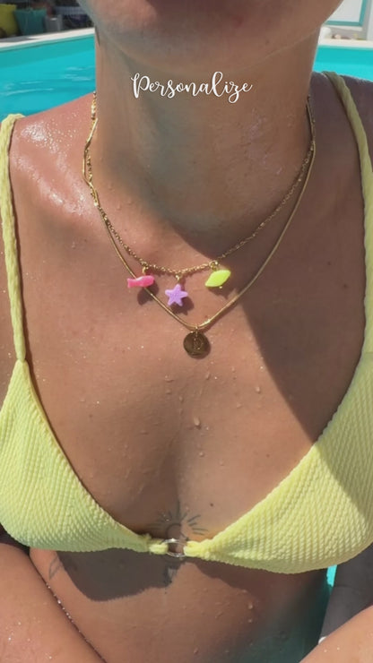 Fio duplo colorido "Inicial"