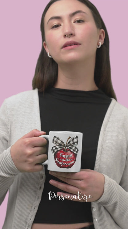 Caneca maçã "Professora"