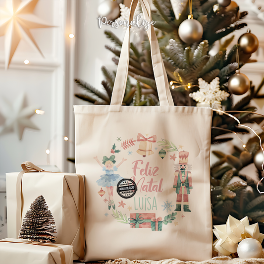 Saco quebra-nozes "Feliz natal"