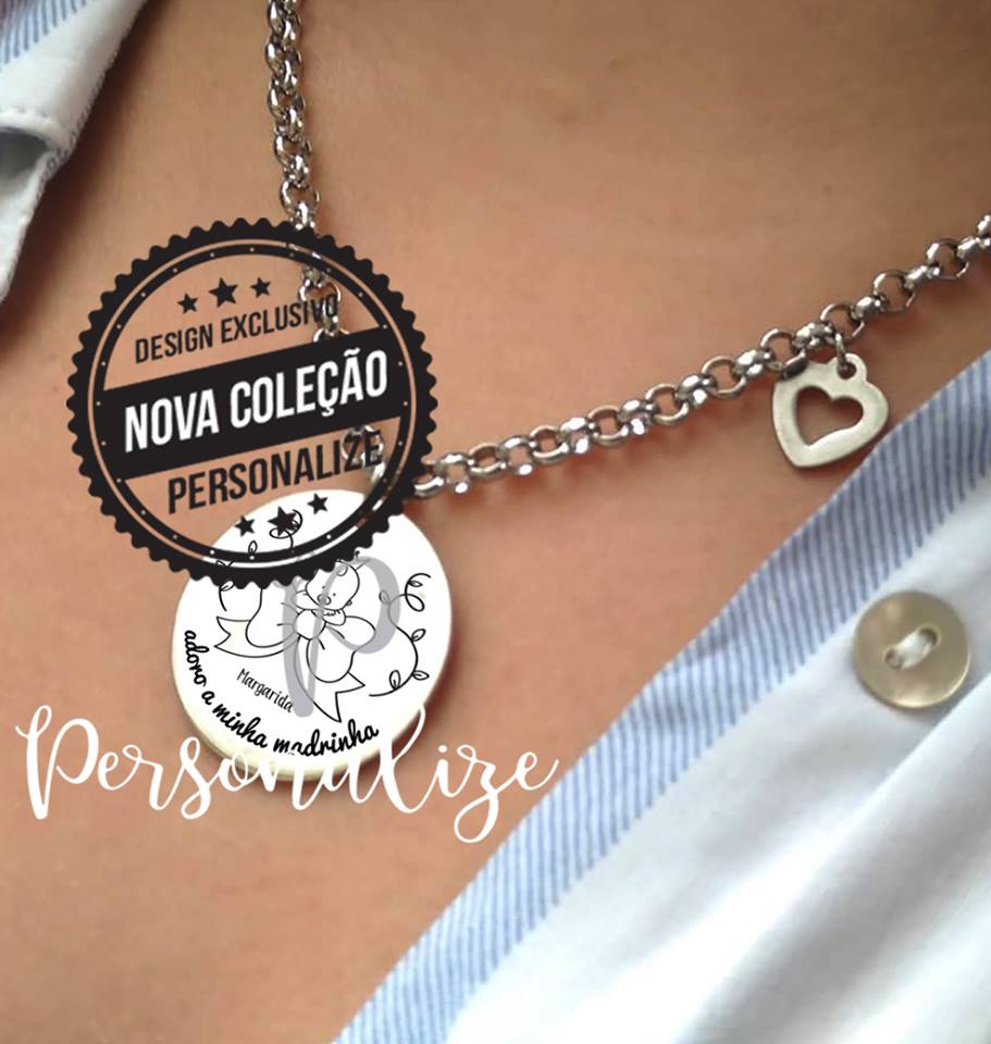 Fio aço inox - Adoro a minha madrinha Personalize