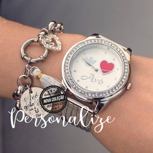 Relogio e pulseira " avó gosto tanto de ti" Personalize
