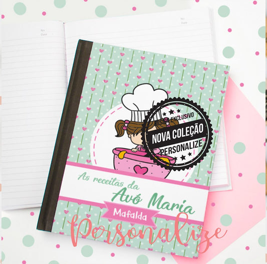 Livro "As receitas da avó" Personalize