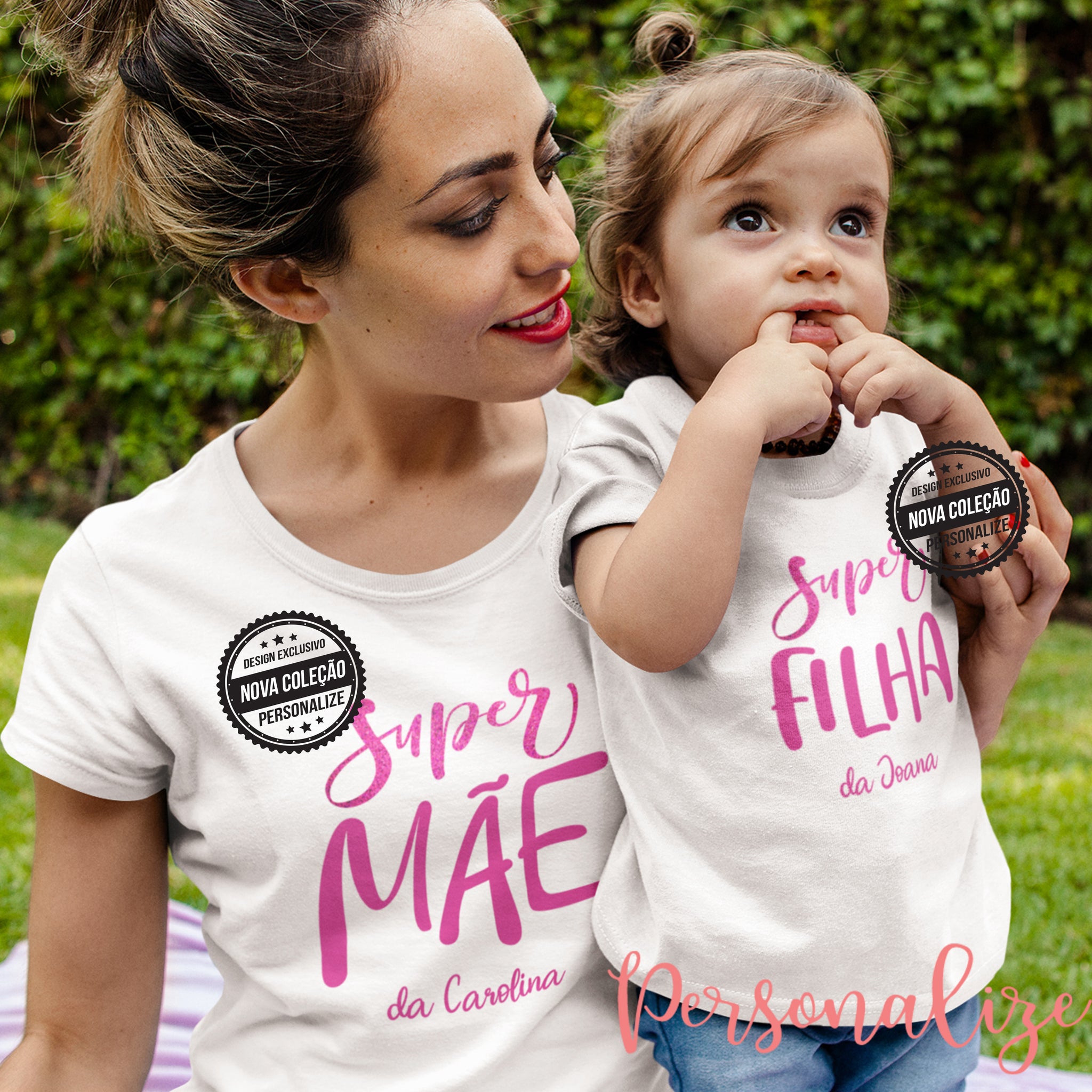 T-shirts "Super Mãe e Super Filha/o